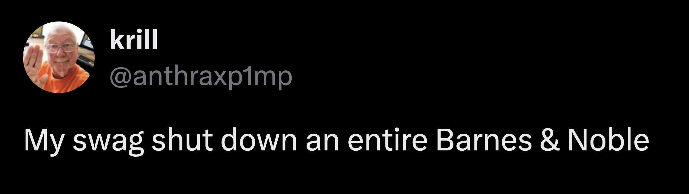 Swag is mightier than the pen.